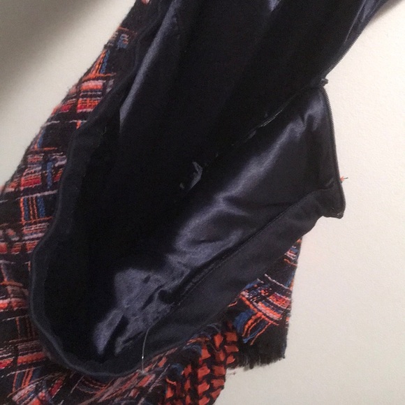 New Eva Franco Tweed Fringe skirt sz 10 - Picture 8 of 8